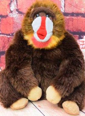（代购）美国国家地理仿真山魈mandrill毛绒玩具公仔