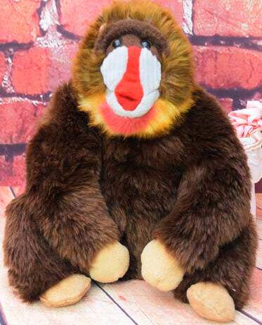 （代购）美国国家地理仿真山魈mandrill毛绒玩具公仔