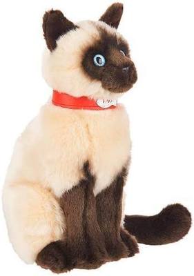 （代购）美国FAO仿真坐姿暹罗猫siamese cat毛绒玩具公仔