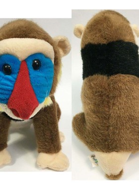 （代购）美国wild republic仿真山魈mandrill毛绒玩具公仔