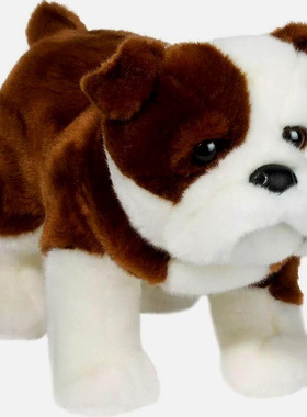 （代购）英国douglas仿真大号英国斗牛犬狗狗bulldog毛绒玩具公仔