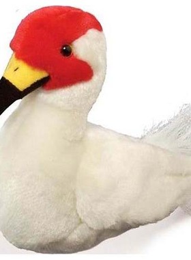 （代购）美国wild republic仿真美洲鹤whooping crane毛绒玩具