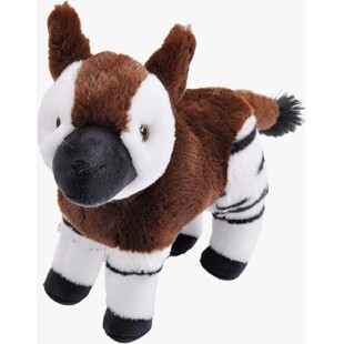 (代购)美国wild republic仿真小号霍加狓okapi毛绒玩具公仔