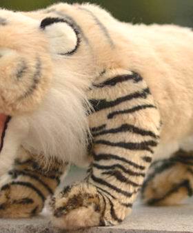 （定做）仿真剑齿虎saber toothed tiger毛绒玩具公仔