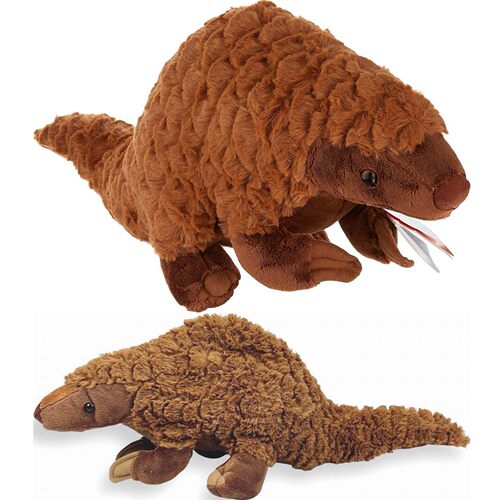 （代购）美国wild republic仿真穿山甲pangolin毛绒玩具公仔