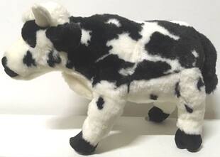 加拿大ganz仿真奶牛cow毛绒玩具公仔 代购