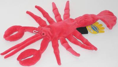 （代购）美国wldlife artists仿真红色螯虾crayfish毛绒玩具公仔