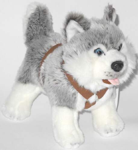 （定做）仿真阿拉斯加雪橇犬狗狗alaskan malamute毛绒玩具公仔