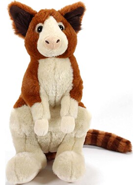 （代购）美国petting zoo仿真古氏树袋鼠tree kangaroo毛绒玩具