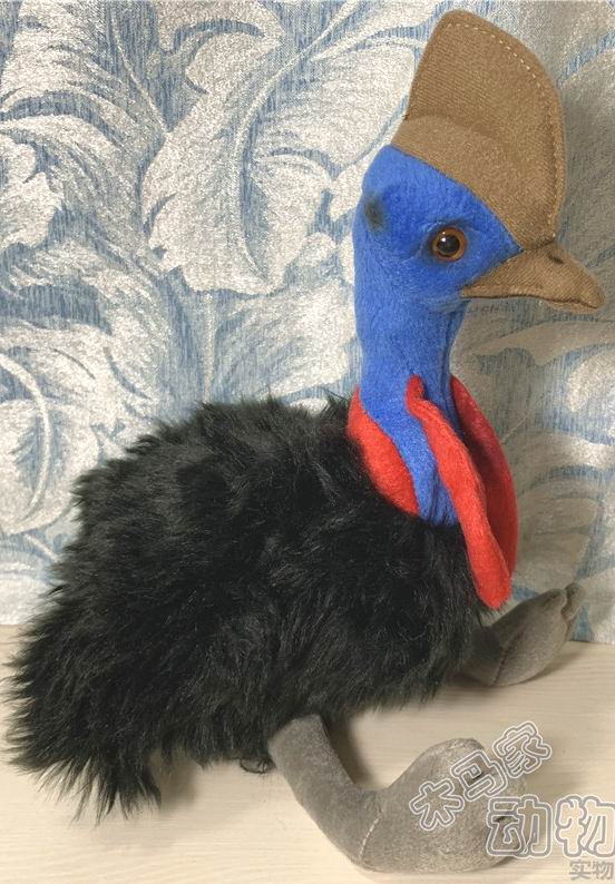 （代购）德国teddy hermann仿真鹤鸵食火鸡cassowary毛绒玩具公仔