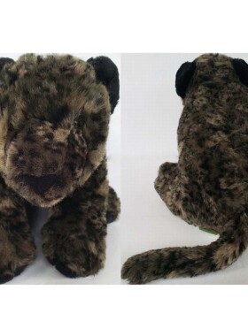 （代购）美国wild republic仿真黑色美洲虎jaguar毛绒玩具公仔
