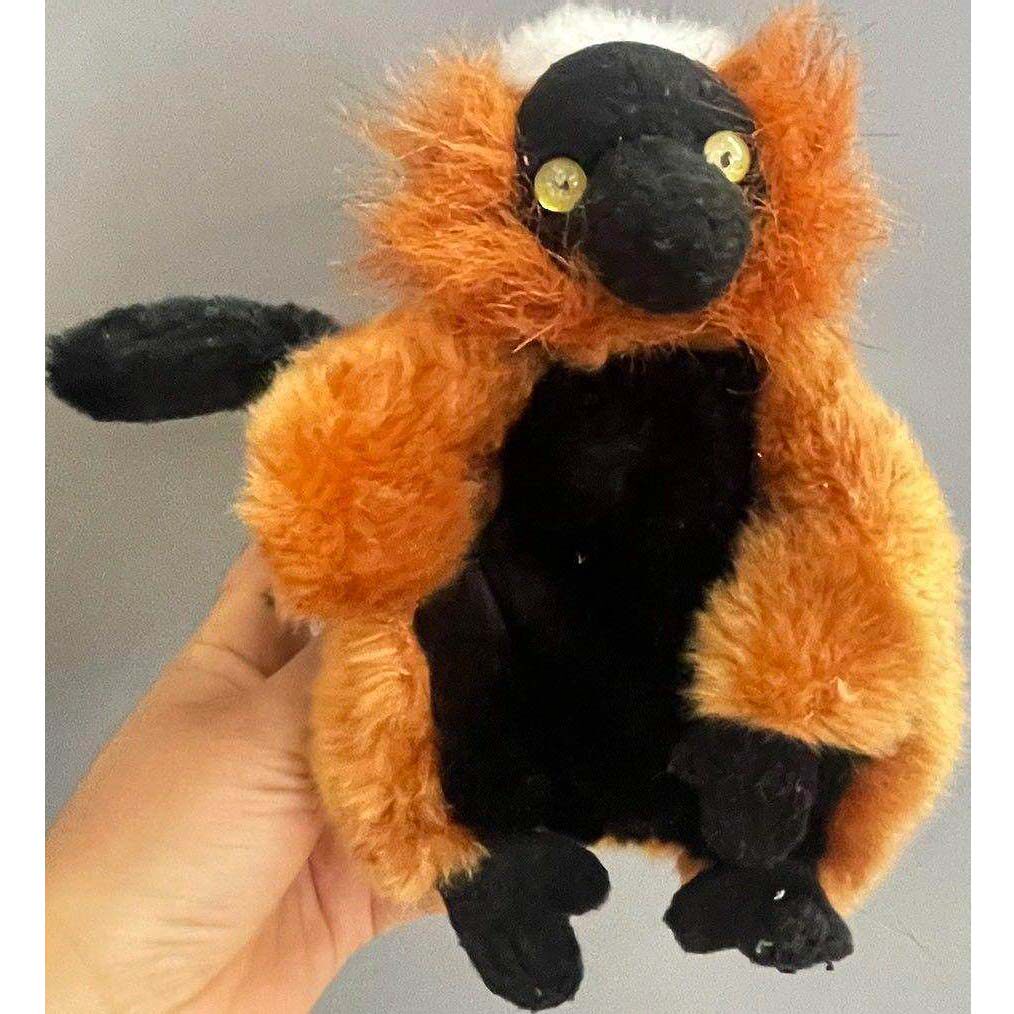 （代购）美国国家地理仿真红领狐猴red ruffed lemur毛绒玩具公仔