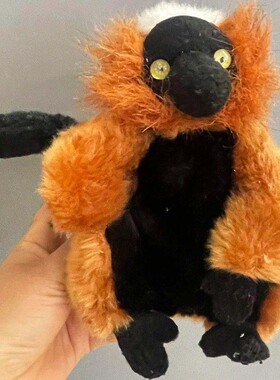 （代购）美国国家地理仿真红领狐猴red ruffed lemur毛绒玩具公仔