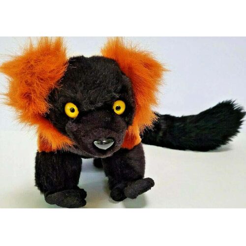 （代购）美国wild republic仿真红领狐猴lemur毛绒玩具plush toy