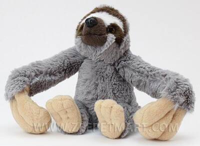 （代购）仿真三趾树懒sloth毛绒玩具公仔书包链