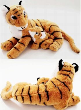 （代购）美国wild republic仿真母子款孟加拉虎tiger毛绒玩具公仔