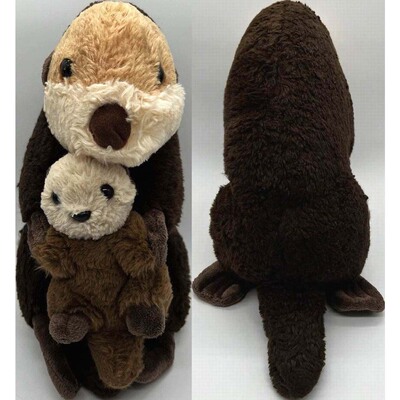 （代购）美国wild republic仿真海獭sea otter毛绒玩具plush toy