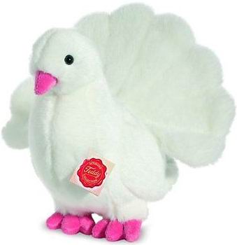 （代购）德国teddy hermann仿真孔雀扇尾鸽fantail毛绒玩具公仔