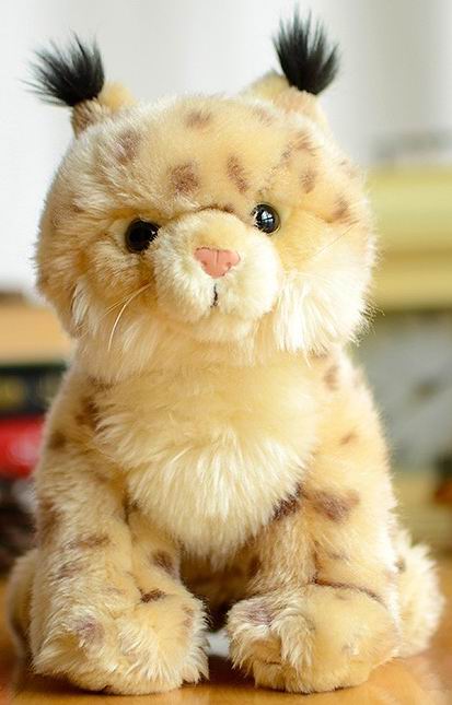 （代购）德国uni-toys仿真欧亚猞猁lynx毛绒玩具公仔