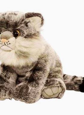 （代购）美国wild republic仿真兔狲steppe cat毛绒玩具公仔
