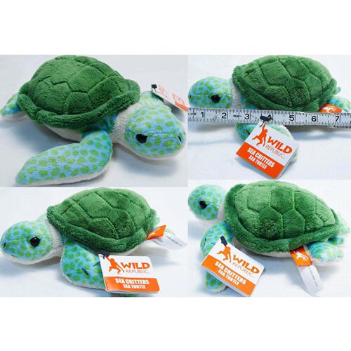 （代购）美国wild republic仿真绿海龟turtle毛绒玩具公仔