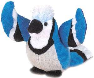 （代购）加拿大ganz仿真冠蓝鸦blue jay毛绒玩具公仔