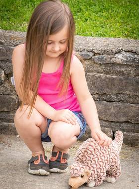 （代购）仿真穿山甲manis pangolin毛绒玩具公仔