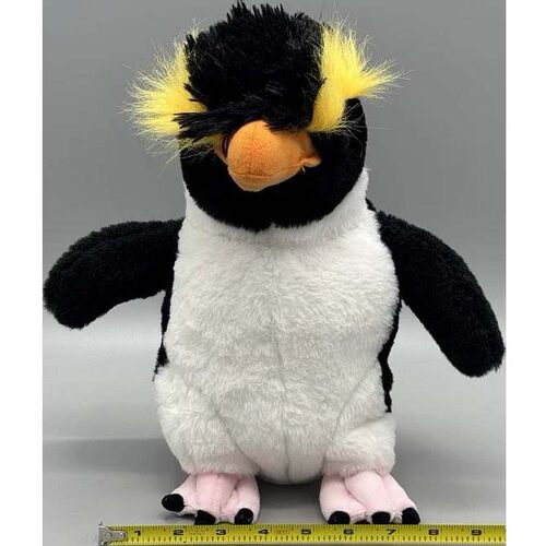 （代购）美国wild republic仿真凤头黄眉企鹅penguin毛绒玩具公仔