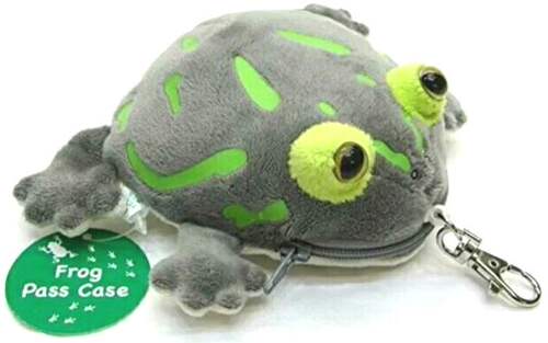 （代购）日本tst advance仿真牛蛙bullfrog毛绒玩具公仔手机包