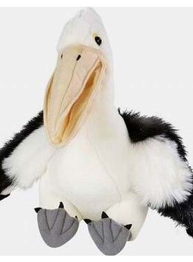 （代购）美国wild republic仿真卷羽鹈鹕pelican毛绒玩具公仔