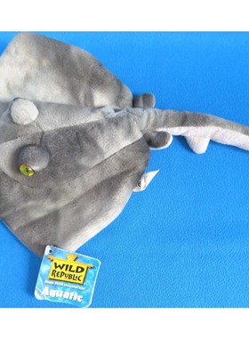 （代购）美国wild republic仿真刺鳐黄貂鱼stingray毛绒玩具公仔