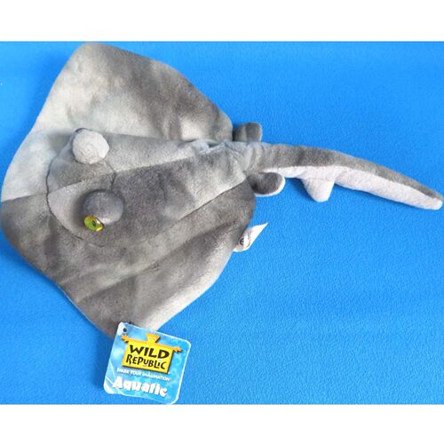 （代购）美国wild republic仿真刺鳐黄貂鱼stingray毛绒玩具公仔