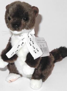 （代购）德国uni-toys仿真伶鼬least weasel毛绒玩具公仔