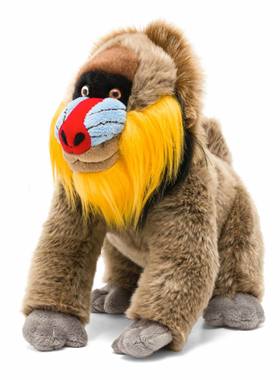 （代购）仿真山魈mandrill毛绒玩具公仔