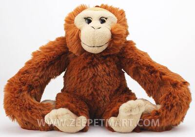 （代购）仿真苏门答腊红毛猩猩orangutan毛绒玩具书包链
