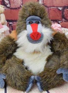 （代购）美国国家地理仿真山魈mandrill毛绒玩具公仔