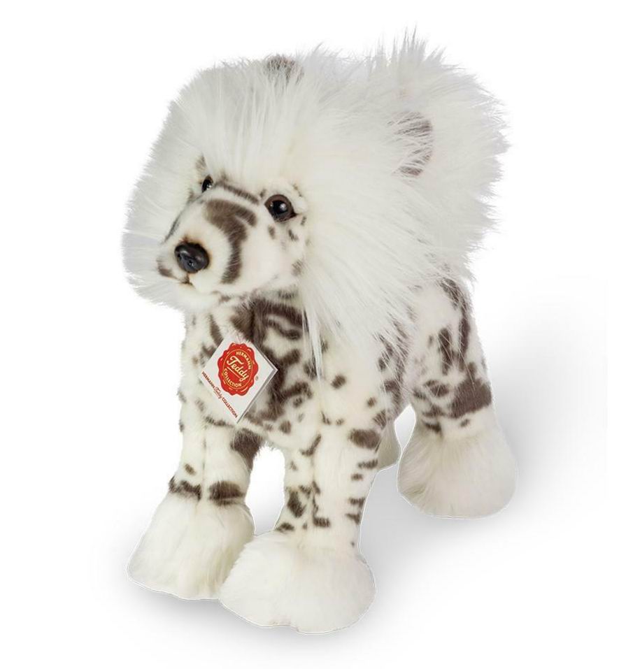 （代购）teddy hermann仿真冠毛犬狗狗crested dog毛绒玩具公仔