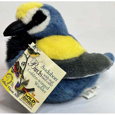 （代购）美国wild republic仿真金翅虫森莺warbler毛绒玩具公仔