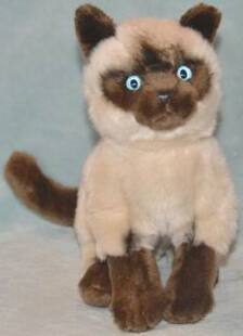 加拿大ganz仿真泰国暹罗猫siamese cat毛绒玩具公仔 代购