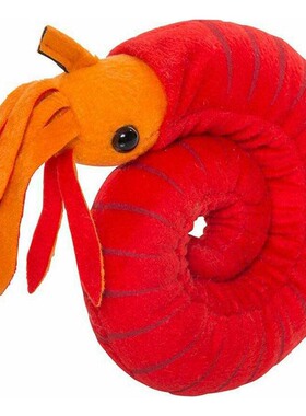 （代购）仿真菊石ammonite毛绒玩具公仔