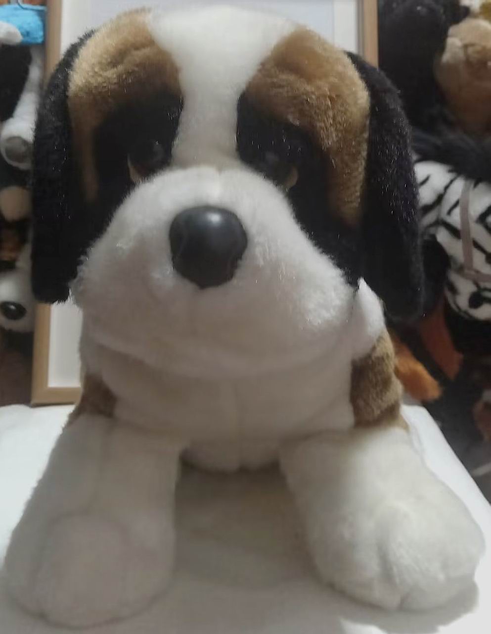 （定做）仿真圣伯纳犬狗狗st bernard毛绒玩具公仔