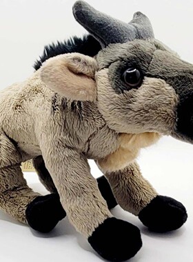 （代购）美国save our space仿真小号角马牛羚wildebeest毛绒玩具