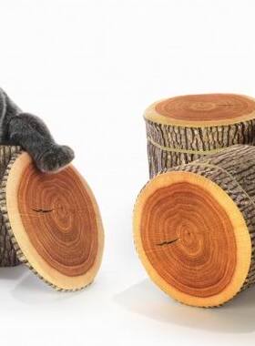 （代购）意大利plush&company仿真树桩浣熊racoon毛绒玩具公仔