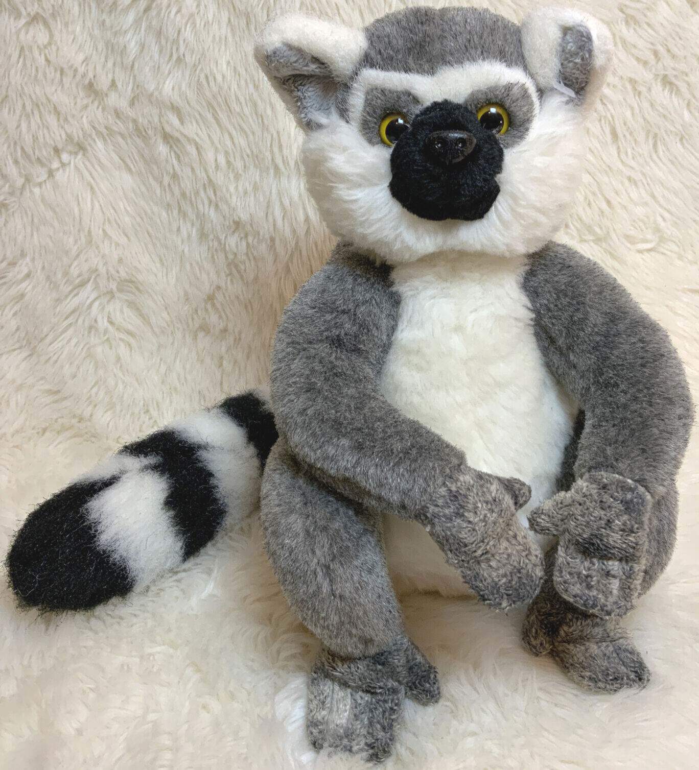 （代购）美国animal alley仿真环尾狐猴lemur毛绒玩具公仔
