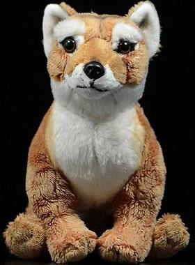 （代购）新西兰antics仿真坐姿袋狼thylacine毛绒玩具公仔