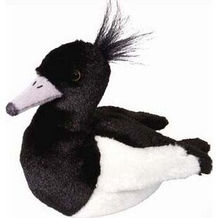 （代购）美国wild republic仿真凤头潜鸭tufted duck毛绒玩具公仔
