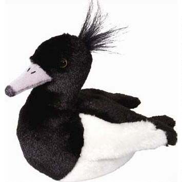（代购）美国wild republic仿真凤头潜鸭tufted duck毛绒玩具公仔