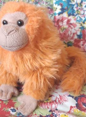 （代购）德国dowman仿真金狮狨猴tamarin毛绒玩具公仔