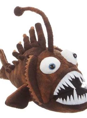 （代购）仿真鮟鱇灯笼鱼anglerfish毛绒玩具公仔