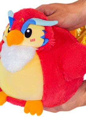 （代购）美国squishable仿真火红凤凰pheonix毛绒玩具公仔抱枕